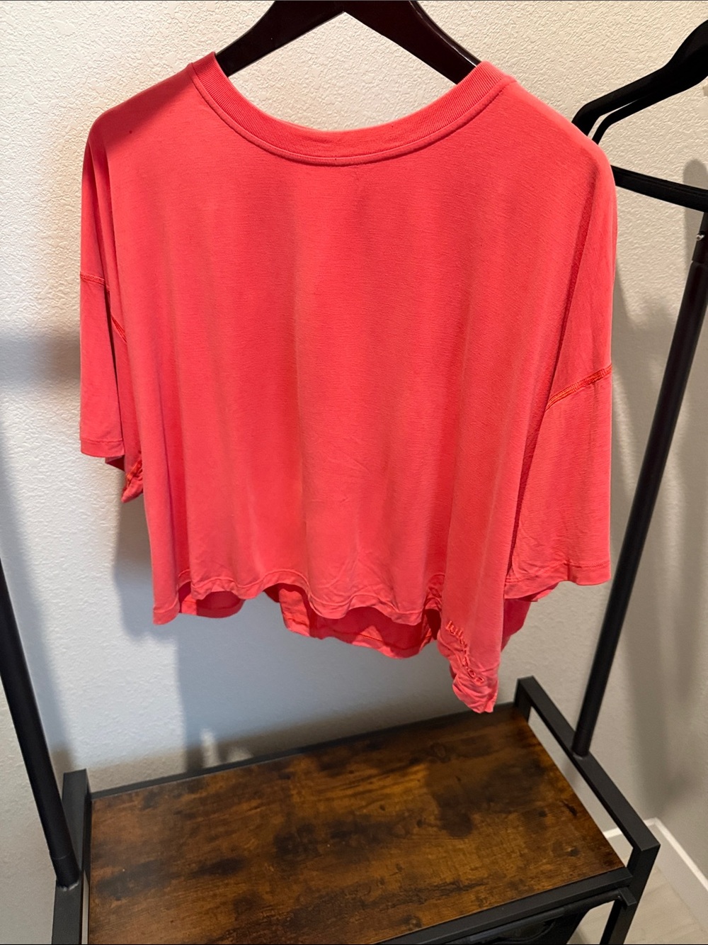 lululemon athletica Coral Boxy Short Sleeve Crop Tee